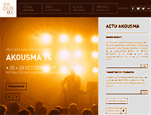 Tablet Screenshot of akousma.ca